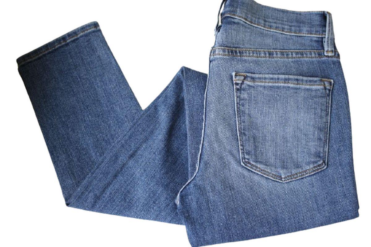 FRAME DENIM LE SKINNY DE JEANNE DISTRESSED JEANS W25 UK 6/8