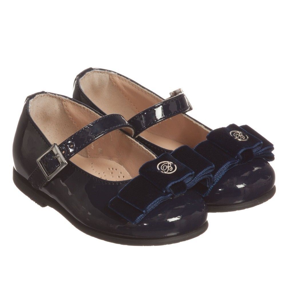 MISS BLUMARINE BABY GIRLS NAVY SHOES EU 23 UK 6