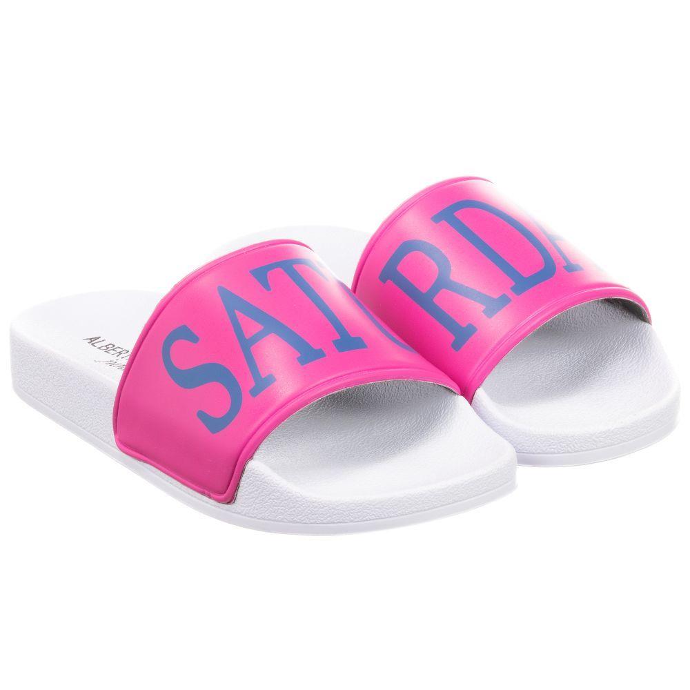 ALBERTA FERRETTI KIDS GIRLS SATURDAY SLIDES EU 28 UK 10