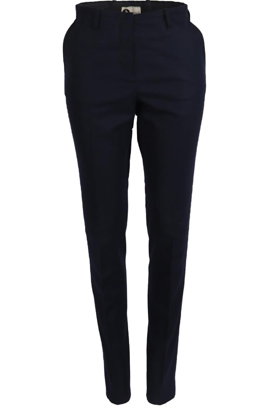 LANVIN WOOL SLIM LEG PANTS FR 36 UK 8