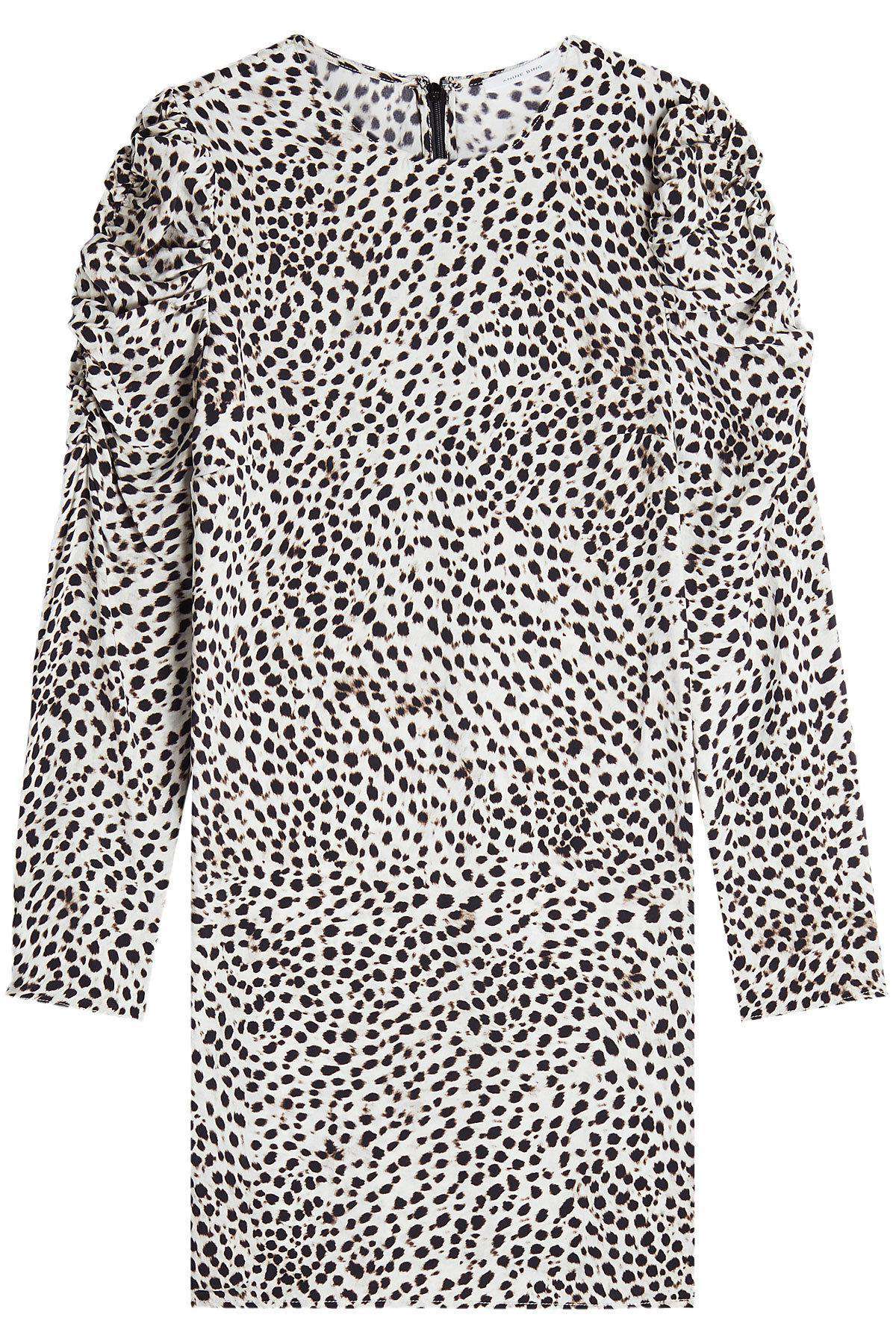 ANINE BING KINGSTON PRINTED DRESS LARGE