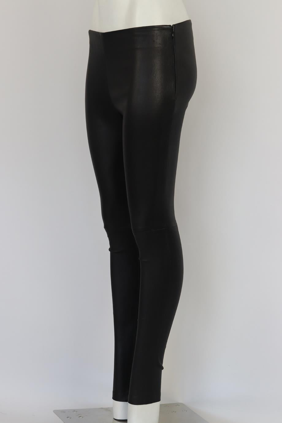 BALENCIAGA STRETCH LEATHER PANTS FR 36 UK 8