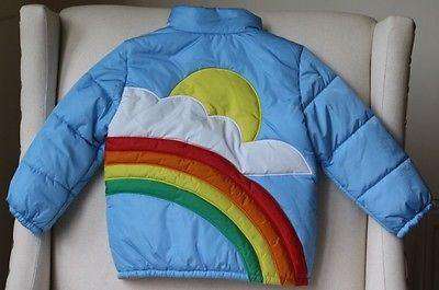 GUCCI BABY BLUE RAINBOW DOWN PADDED JACKET 24 MONTHS