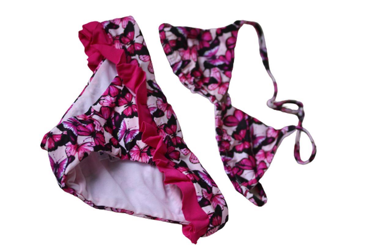 MC2 ST BARTH GIRLS PINK BUTTERFLY BIKINI 4 YEARS