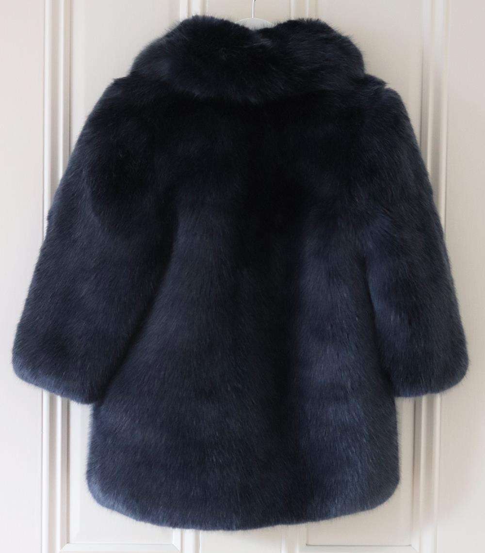 HUCKLEBONES LONDON KIDS GIRLS FAUX FUR JACKET 6 YEARS