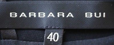 BARBARA BUI LONG-SLEEVE LEATHER DETAIL DRESS FR 40 UK 12