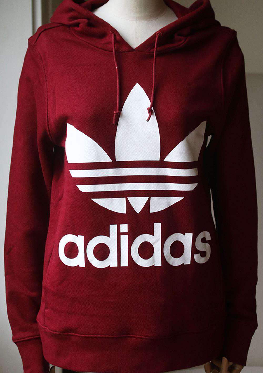 ADIDAS ORIGINALS TREFOIL COTTON HOODIE UK 6