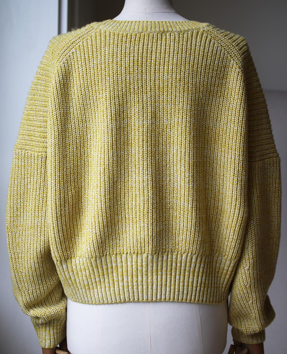 A.L.C. WEBSTER RIBBED KNIT CASHMERE BLEND SWEATER LARGE
