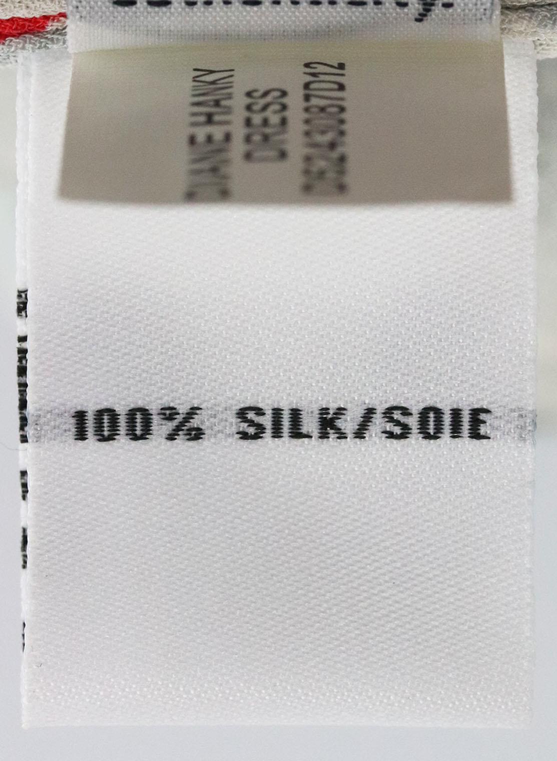 DIANE VON FURSTENBERG PRINTED SILK DRESS SMALL