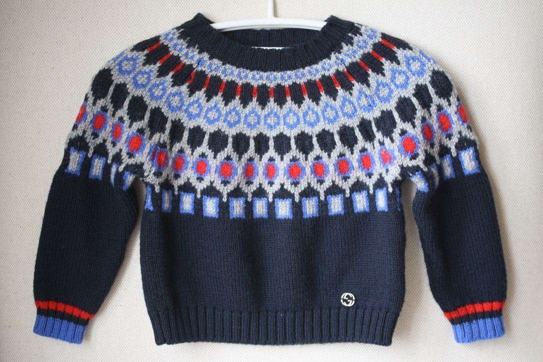 GUCCI BABY VIRGIN WOOL JUMPER 9-12 MONTHS
