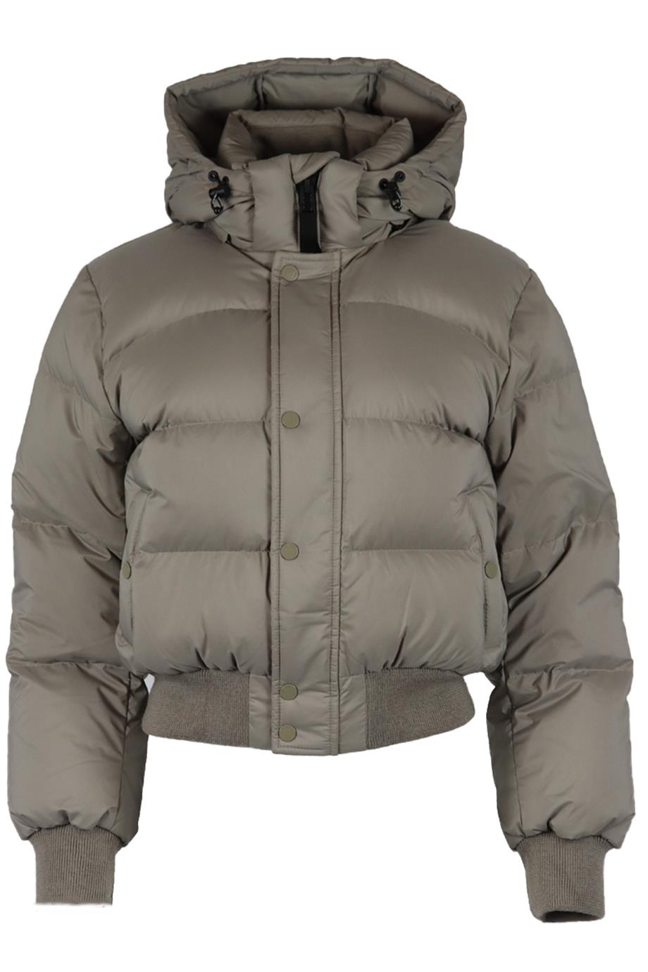 SUPER WORLD HOODED QUILTED PADDED SHELL DOWN JACKET XSMALL