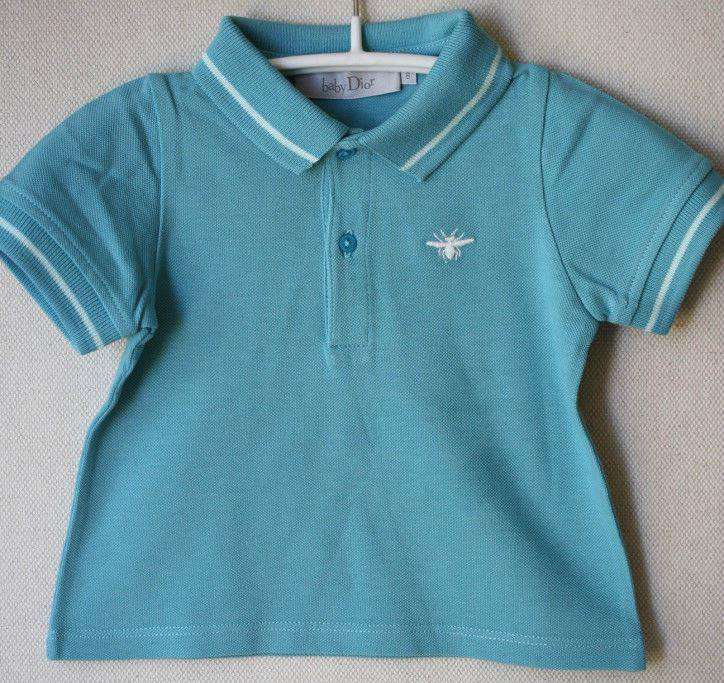 BABY DIOR TURQUOISE POLO SHIRT 6 MONTHS