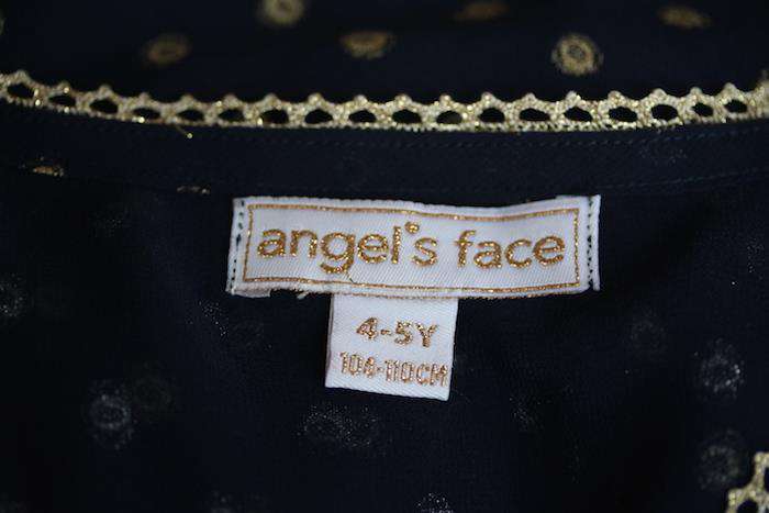 ANGEL'S FACE GIRLS BLUE & GOLD BEACH KAFTAN 4-5 YEARS