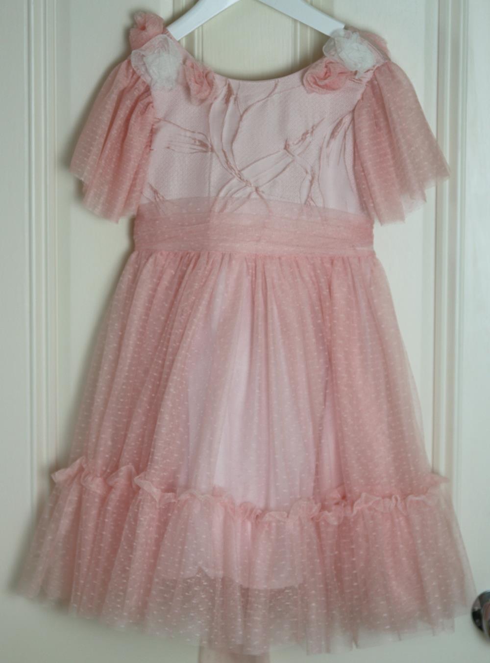 PATACHOU KIDS GIRLS FLORAL TULLE DRESS 6 YEARS