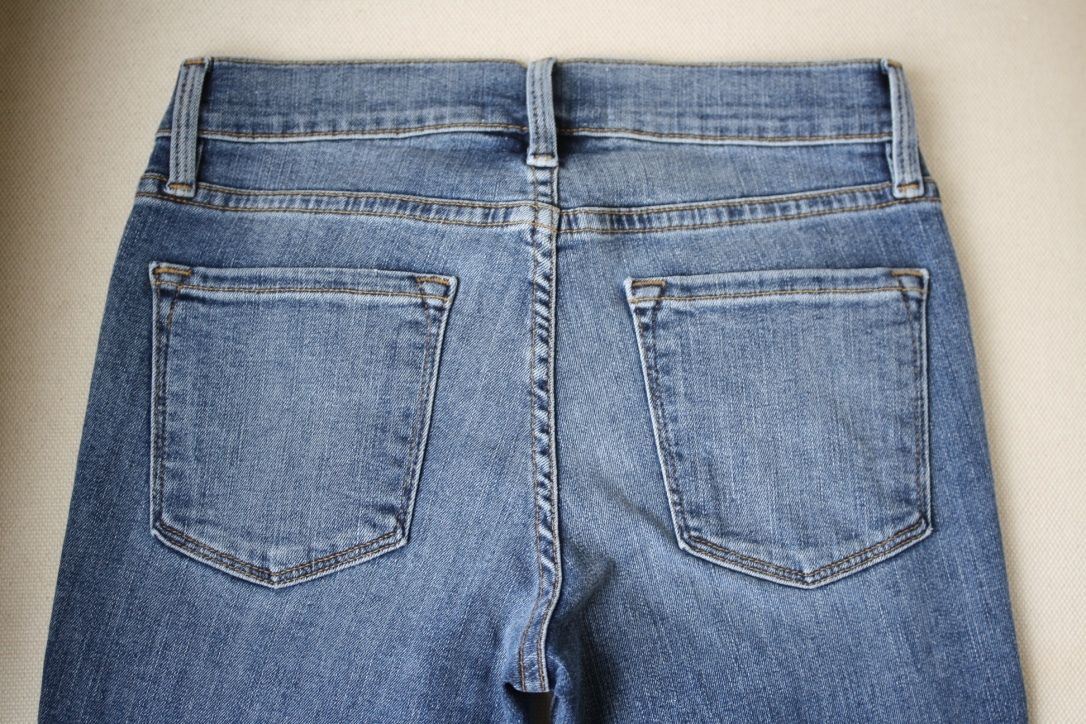 FRAME DENIM LE SKINNY DE JEANNE DISTRESSED JEANS W25 UK 6/8
