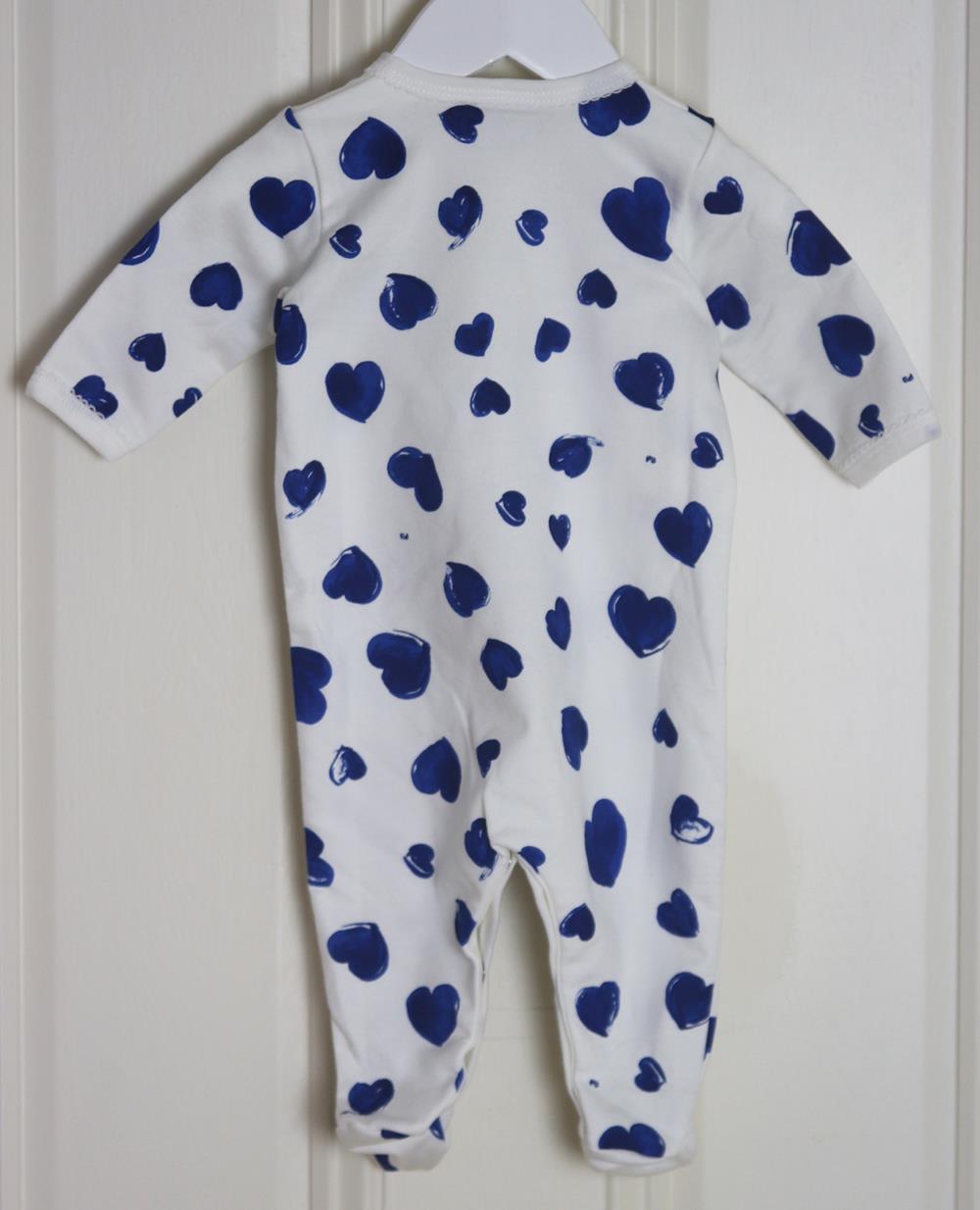 PETIT BATEAU BABY UNISEX COTTON BABYGROW 3 MONTHS