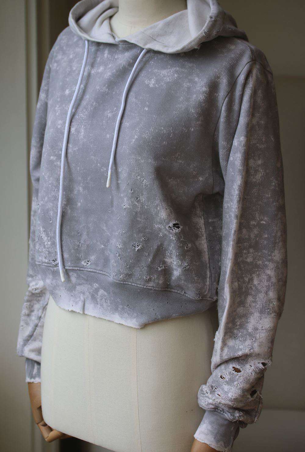 COTTON CITIZEN MILAN CROPPED PULLOVER HOODIE XSMALL