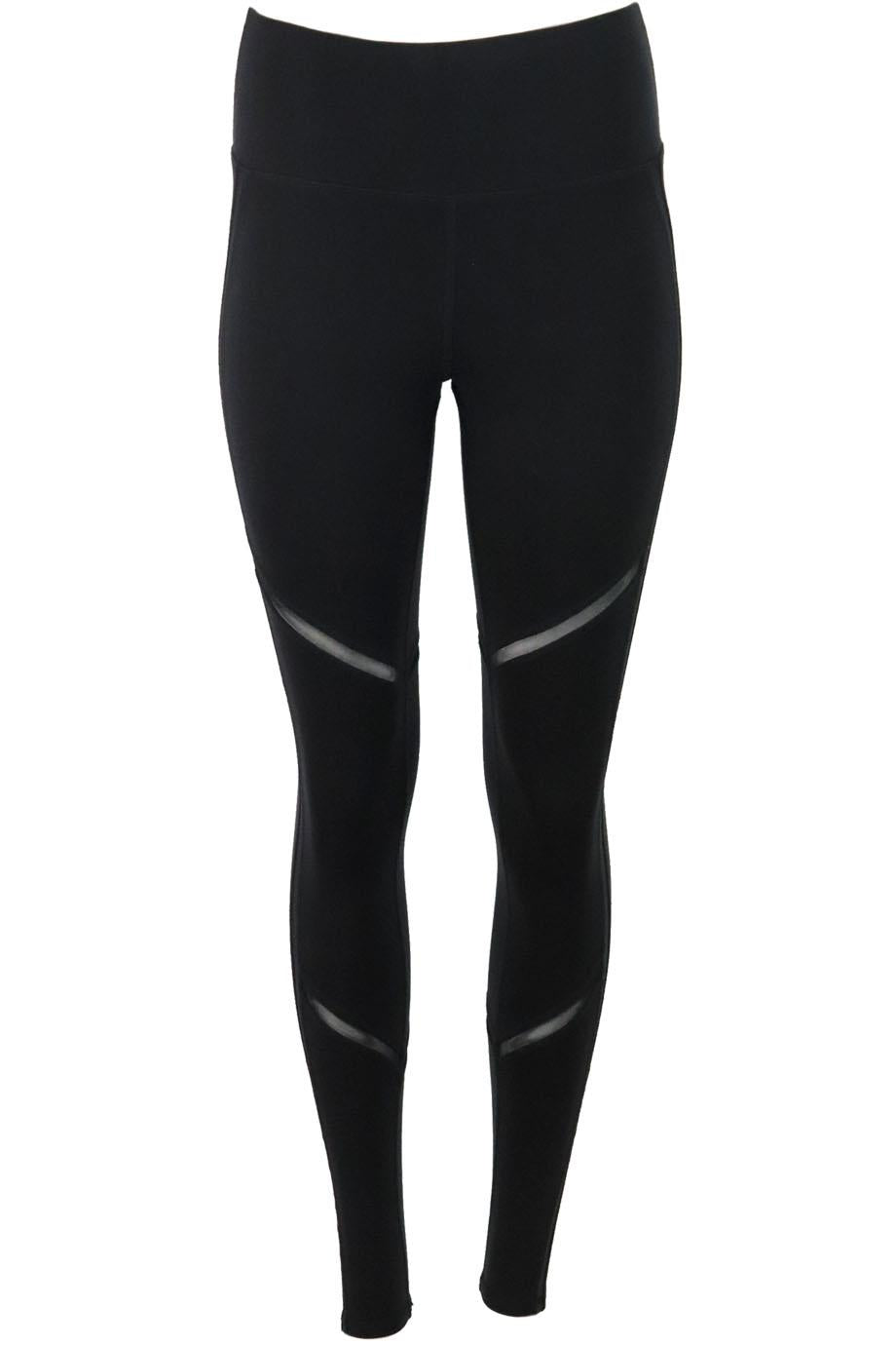 ALO YOGA MESH PANELLED HIGH RISE STRETCH LEGGINGS SMALL