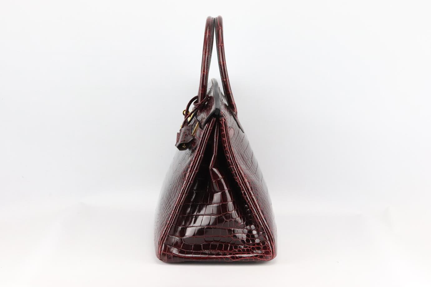 Hermes Birkin 30cm 35cm Bag In Red Crocodile Leather