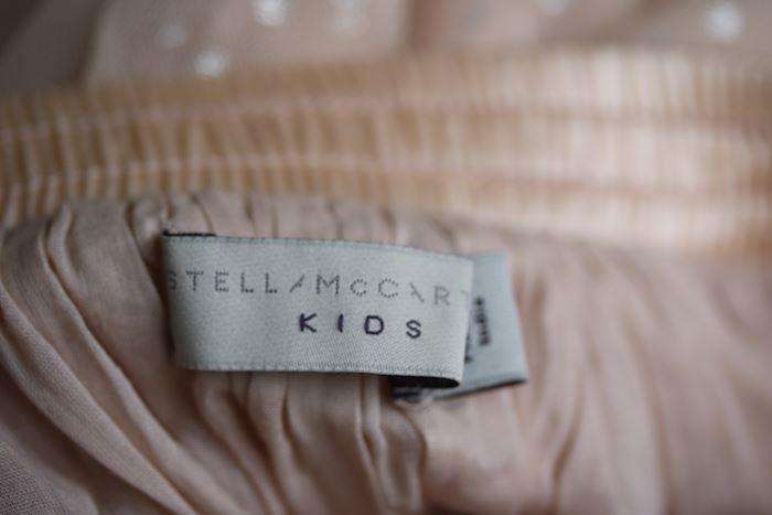 STELLA MCCARTNEY KIDS GIRLS PINK TULLE SKIRT WITH SILVER POLKADOT 3 YEARS