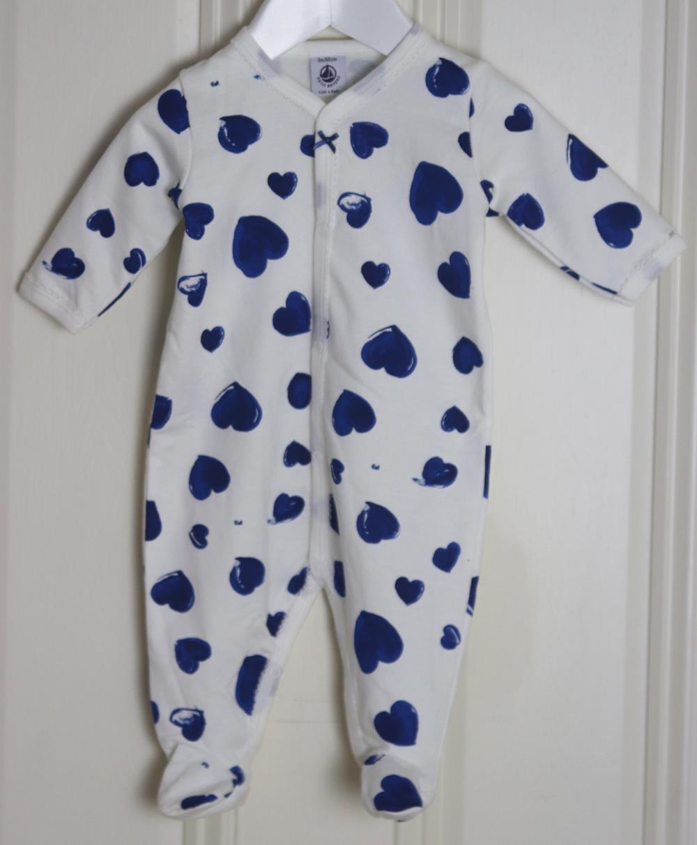 PETIT BATEAU BABY UNISEX COTTON BABYGROW 3 MONTHS