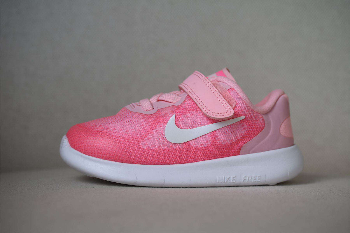 NIKE INFANT FREE RUN PINK TRAINERS EU 25 UK 7.5