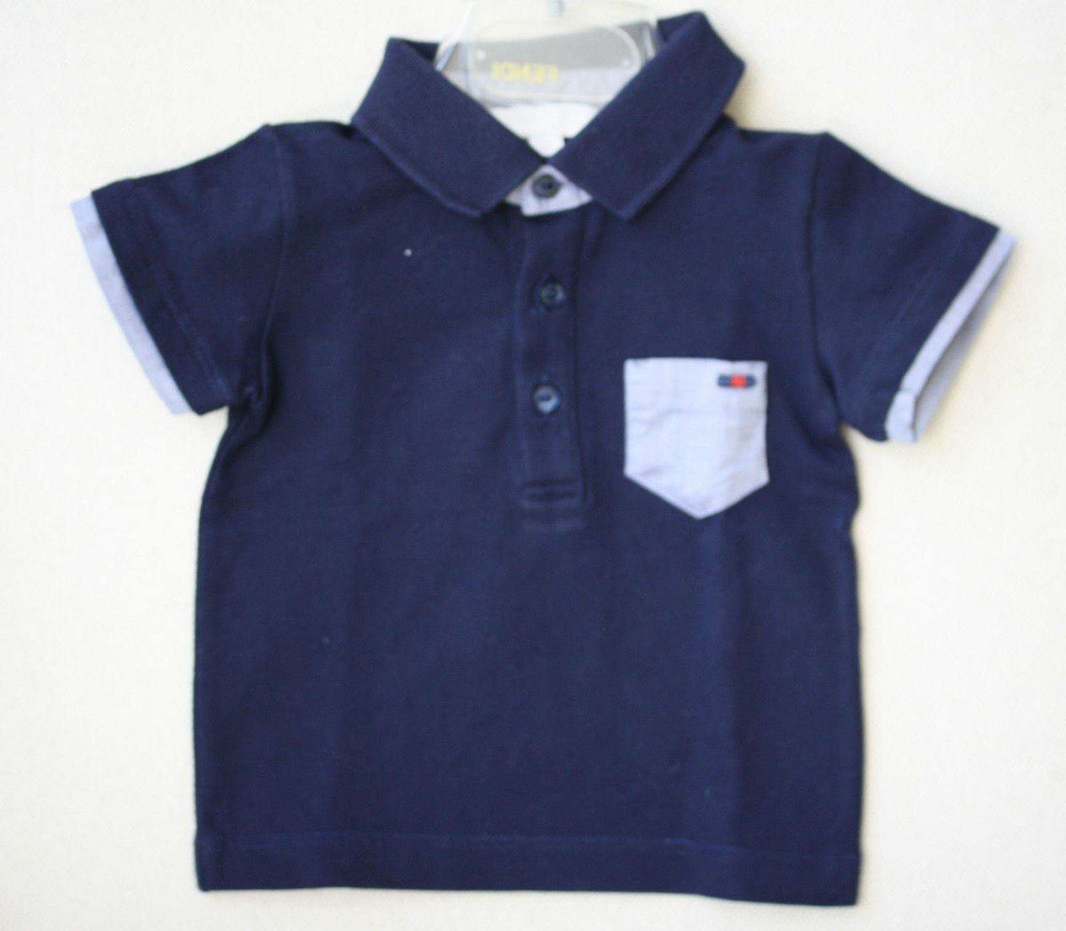 GUCCI BABY BLUE POLO SHIRT 0-3 MONTHS