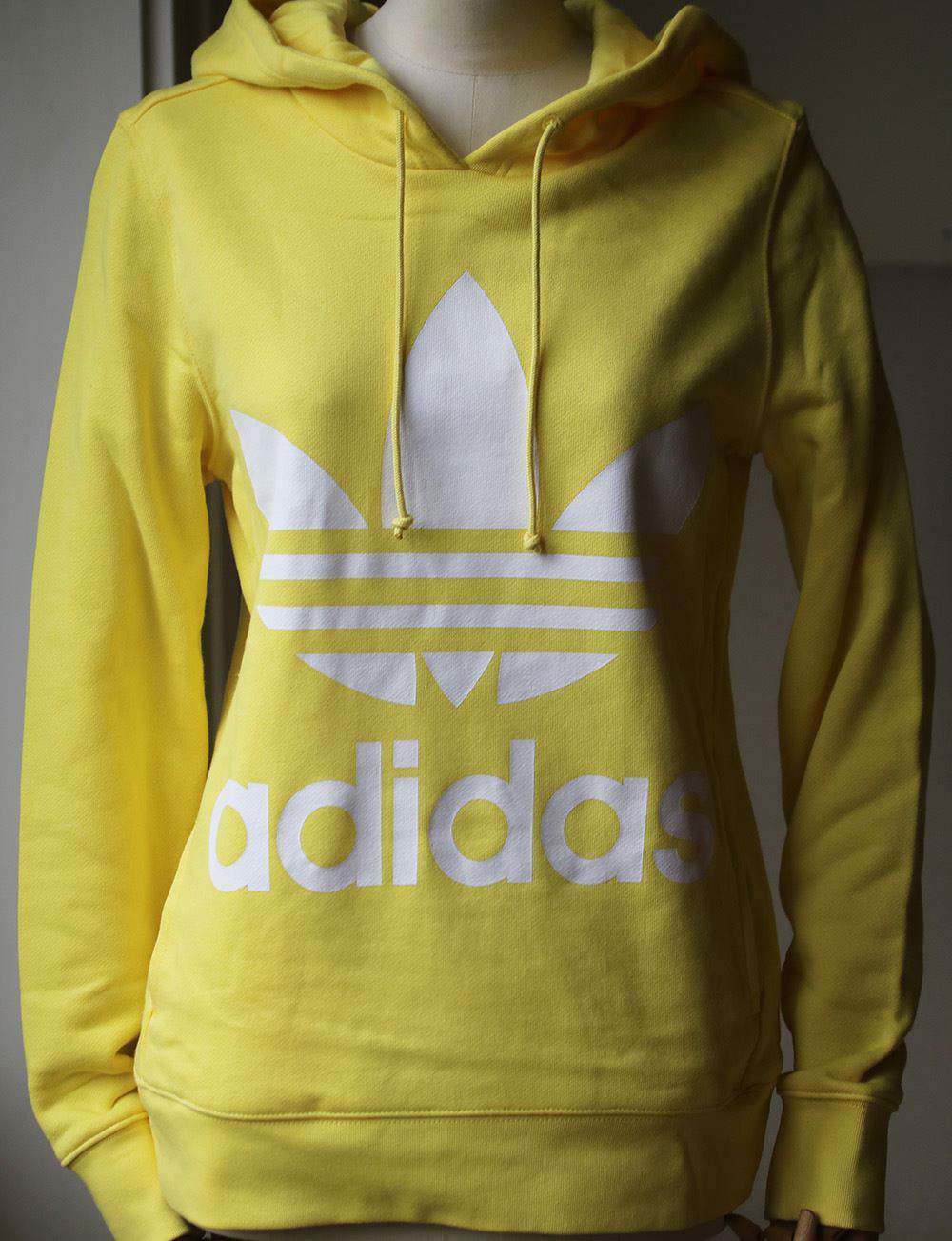 ADIDAS ORIGINALS TREFOIL COTTON HOODIE UK 8