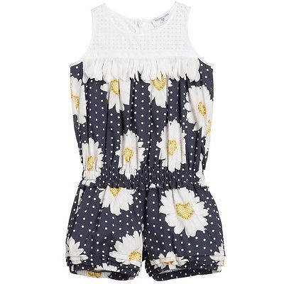 MONNALISA BABY DAISY AND POLKA DOT PLAYSUIT 2 YEARS