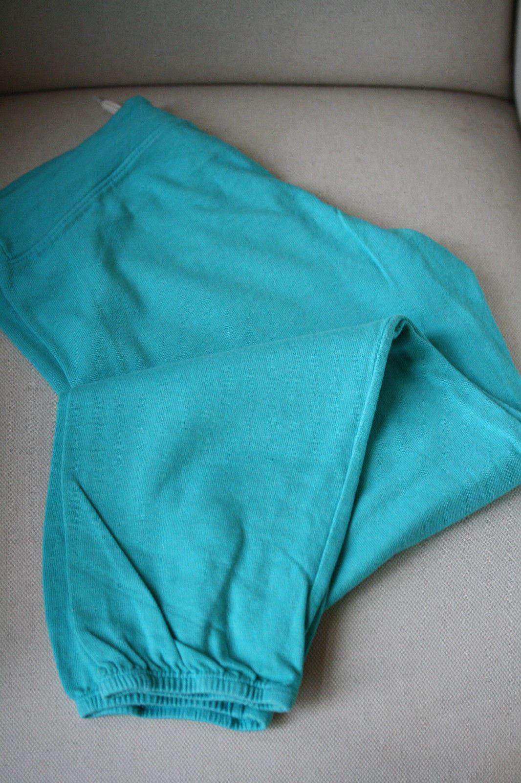 MONROW TURQUOISE VINTAGE JERSEY CLASSIC SWEATPANTS XS