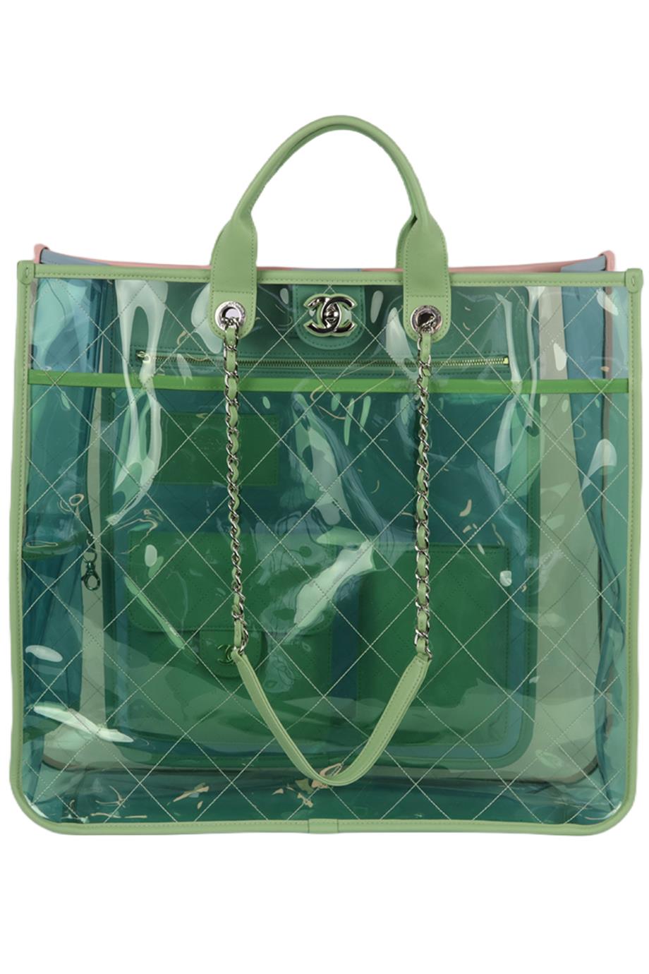 Chanel Forest Green Aged CC Shopping Tote Bag – The Closet