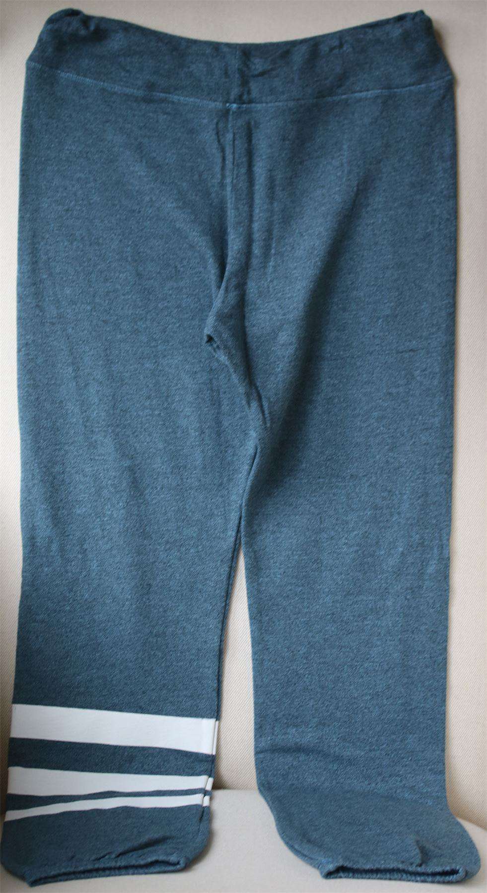 SUNDRY COZY STRIPE BLUE SWEATPANTS MEDIUM