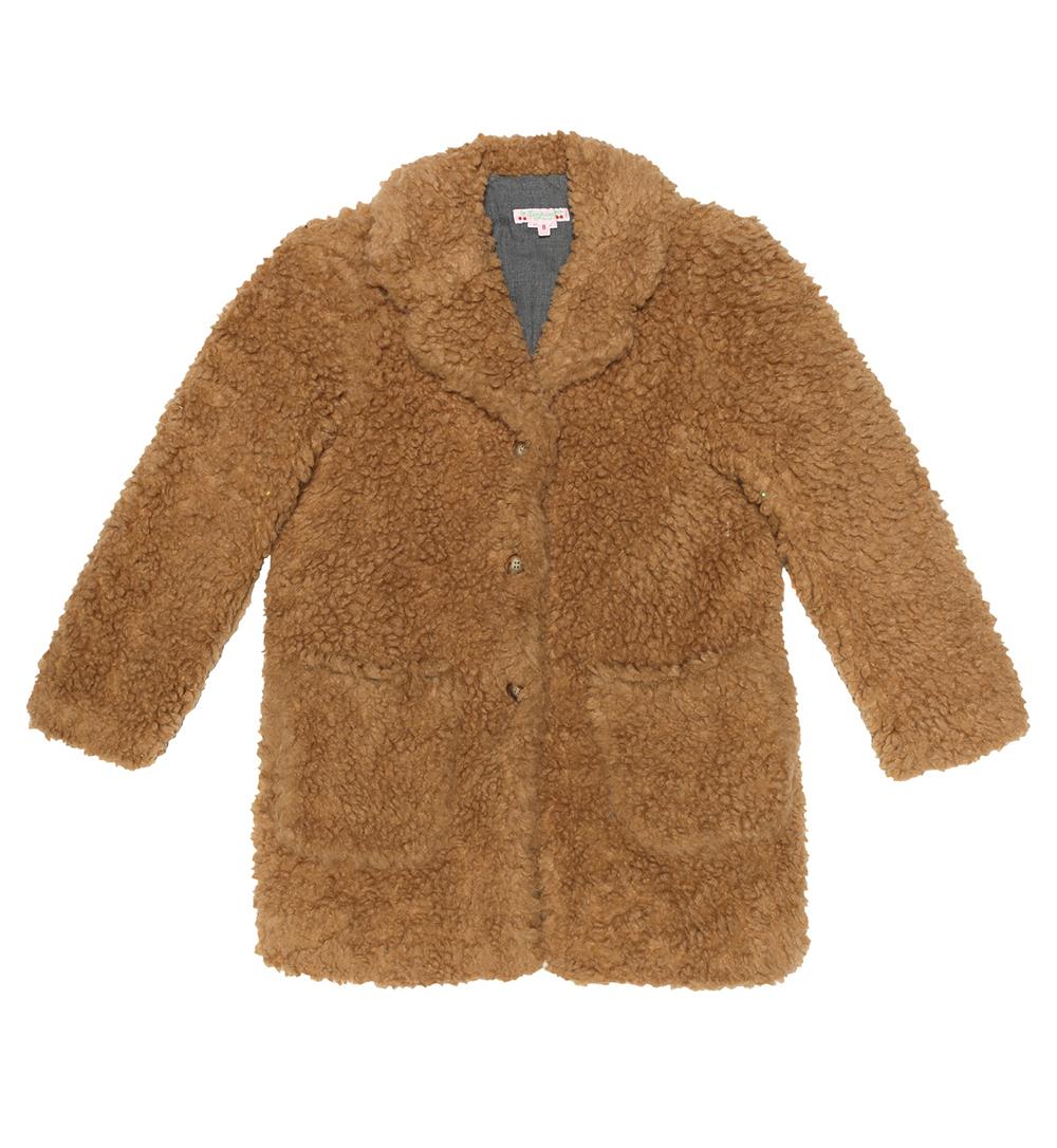 BONPOINT KIDS GIRLS FAUX FUR COAT 6 YEARS