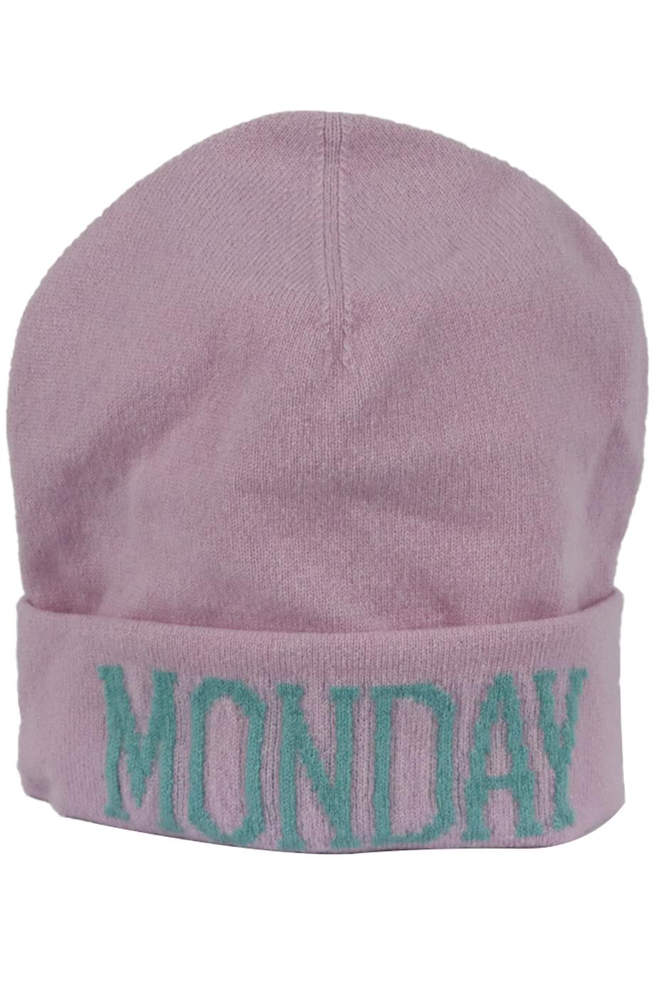 ALBERTA FERRETTI INTARSIA WOOL AND CASHMERE BLEND BEANIE ONE SIZE