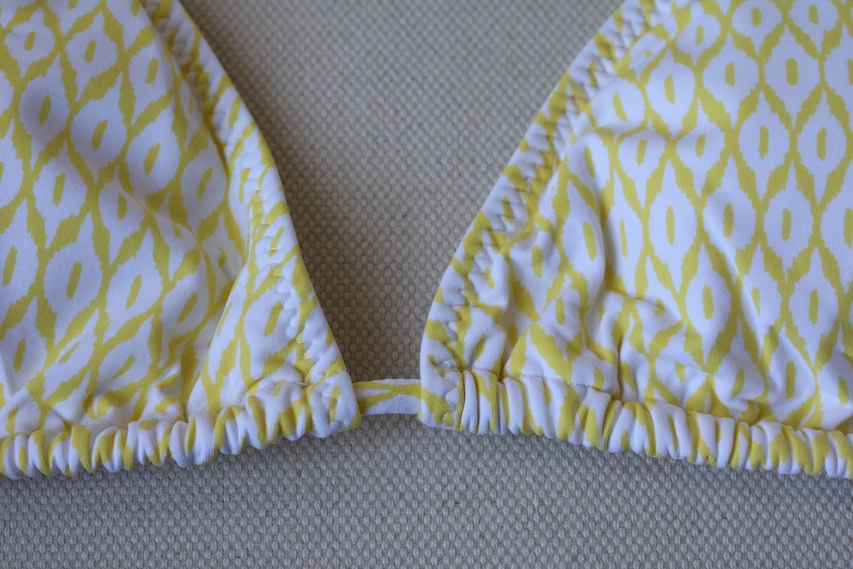 MELISSA ODABASH CANCUN YELLOW PRINT BIKINI UK 10/14