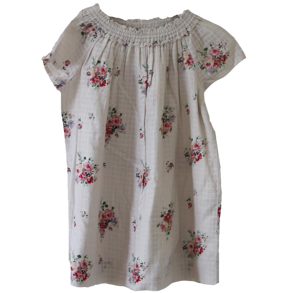 BONPOINT KIDS GIRLS FLORAL COTTON DRESS 6 YEARS