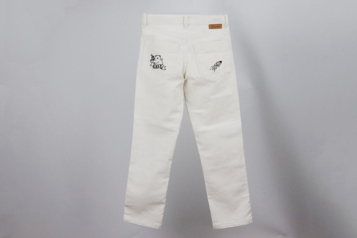 BONPOINT KIDS GIRLS STRETCH COTTON JEANS 6 YEARS