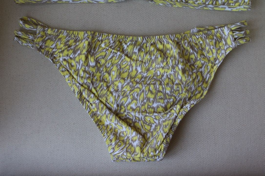 MELISSA ODABASH BALI YELLOW PRINT BIKINI UK 10/14