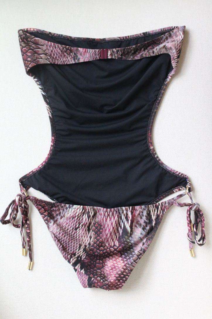 MELISSA ODABASH AMALFI LIZARD PRINT SWIMSUIT UK 10