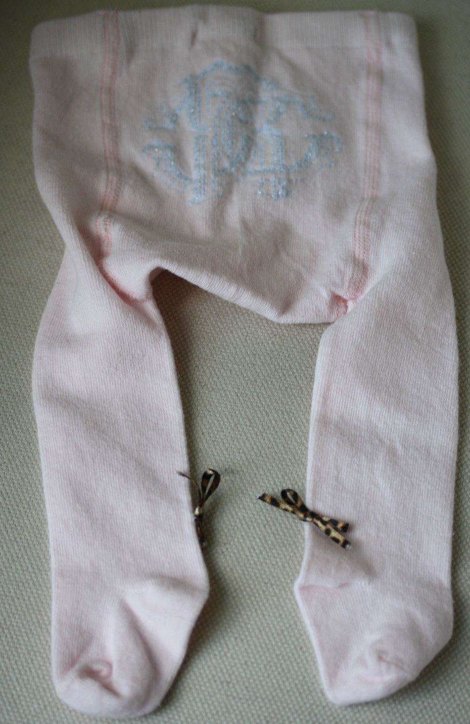 ROBERTO CAVALLI BABY PINK TIGHTS SZ 1 0-3 MONTHS