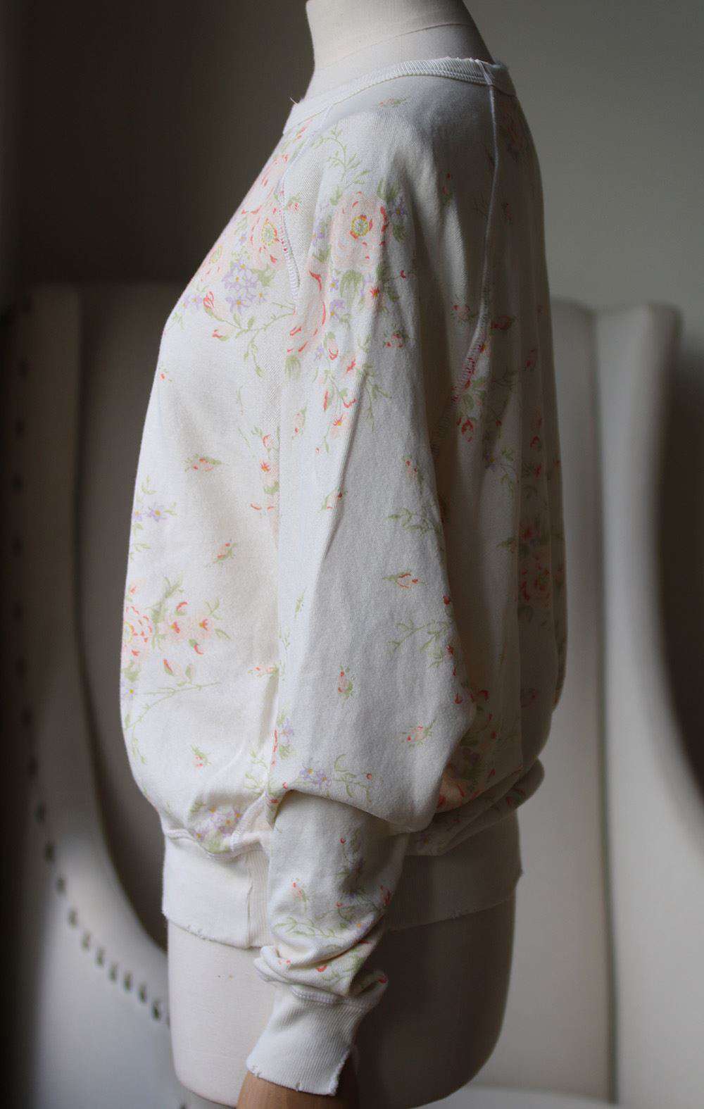 THE GREAT COLLEGE FLORAL COTTON SWEATER 0 UK 6