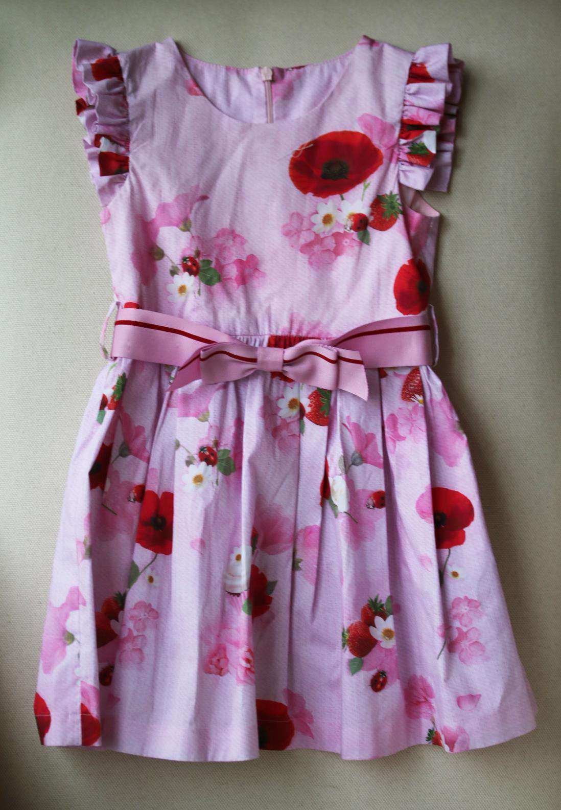 LAPIN HOUSE KIDS GIRLS POPPY COTTON DRESS 6 YEARS