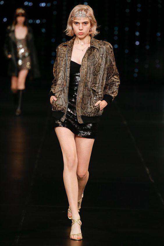 SAINT LAURENT SEQUIN MINI SKIRT FR 38 UK 10