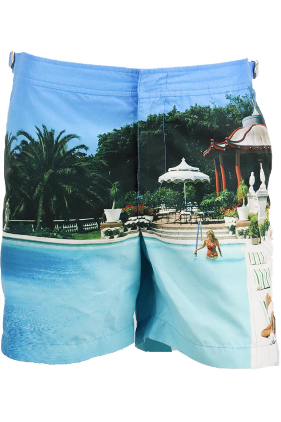 ORLEBAR BROWN MEN'S PRINTED SHELL SWIM SHORTS XLARGE