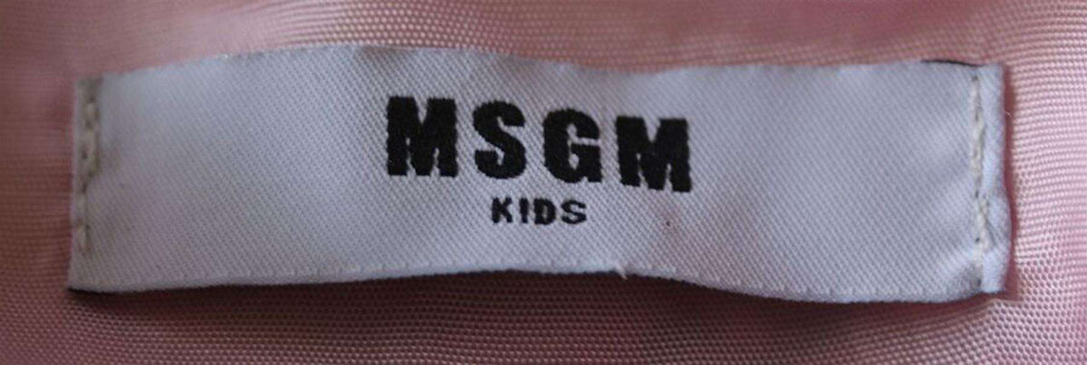 MSGM KIDS GIRLS SATIN BOMBER JACKET 4 YEARS