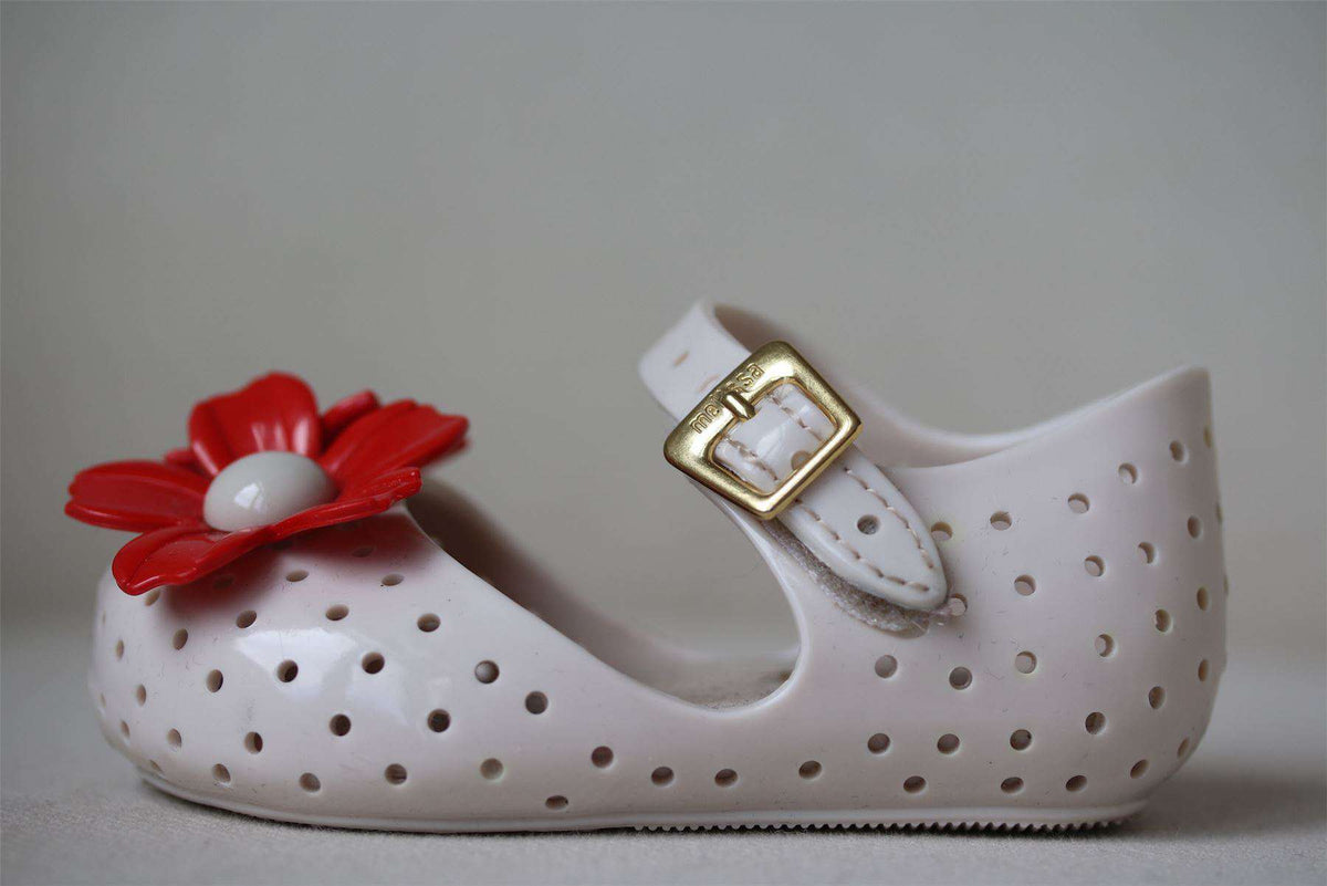 MINI MELISSA X ISABELA CAPETO GIRLS FLOWER JELLY SHOES EU 19-20 UK 4