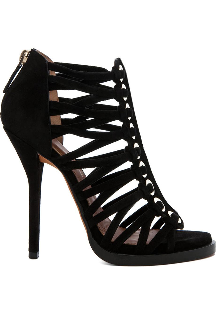 GIVENCHY ZENAIDE EYELET EMBELLISHED SUEDE SANDALS EU 38.5 UK 5.5 US 8.5