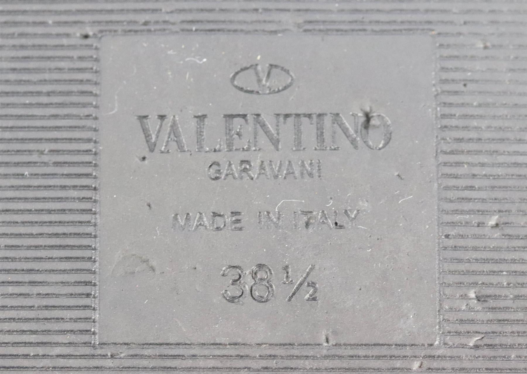 VALENTINO GARAVANI ROCKSTUD MINK FUR SLIDES EU 38.5 UK 5.5 US 8.5