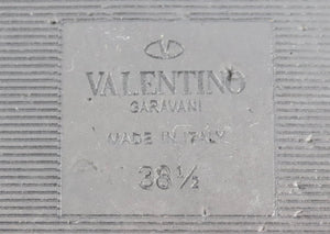 VALENTINO GARAVANI ROCKSTUD MINK FUR SLIDES EU 38.5 UK 5.5 US 8.5