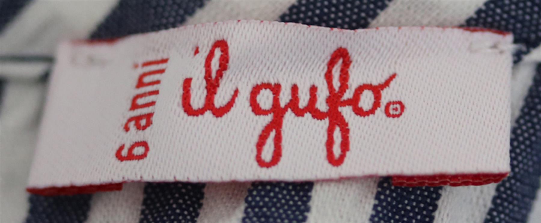 IL GUFO KIDS GIRLS STRIPED COTTON DRESS 6 YEARS